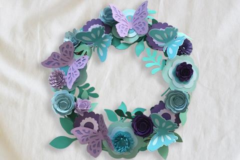 Paper Flower Wreath