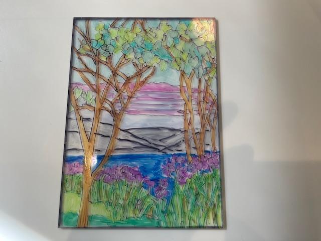 Colorful Faux Stained Glass