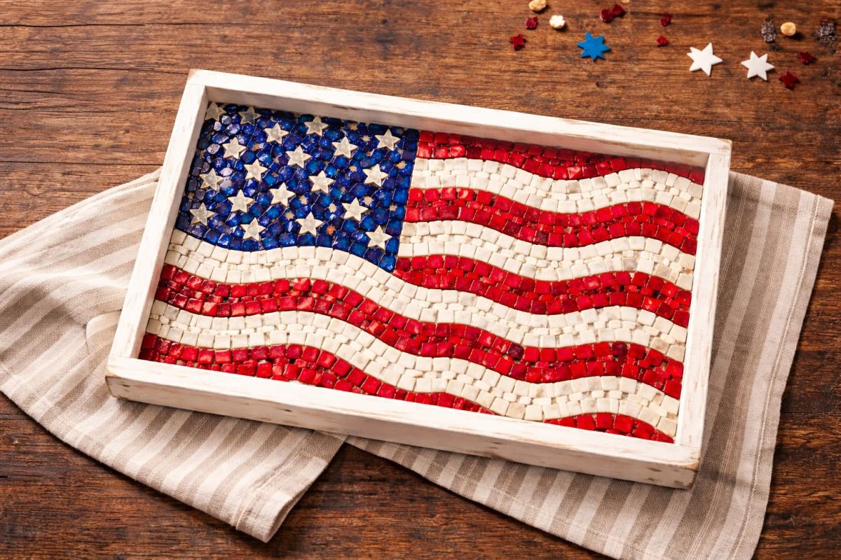 American Flag Tray